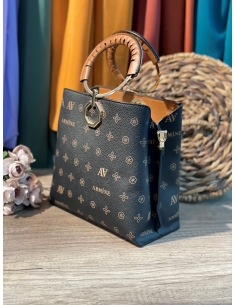 Armine Baskılı Bayan Çanta 260 KAHVE 2