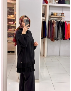 Levidor Plise Pantolon Takım 100281 siyah 2