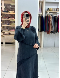 Levidor İpek Cupra Elbise 330278 siyah 2