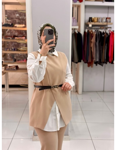 Levidor Yelekli Takım 100668 bej