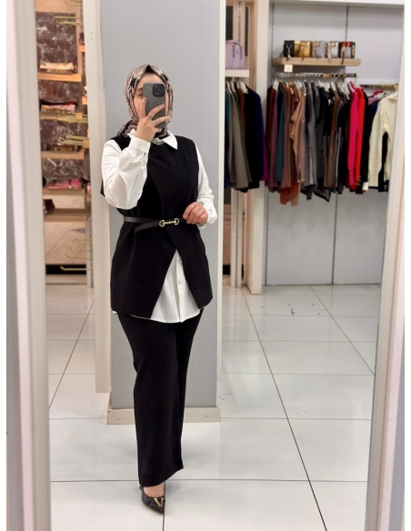 Levidor Yelekli Takım 100668 siyah