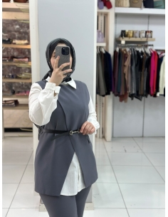 Levidor Yelekli Takım 100668 gri 2