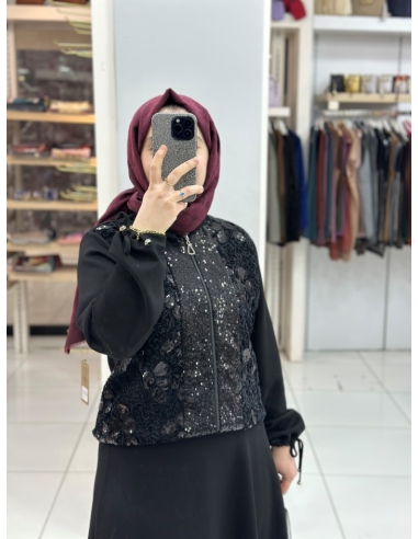 Levidor Payetli Takım 131011 siyah