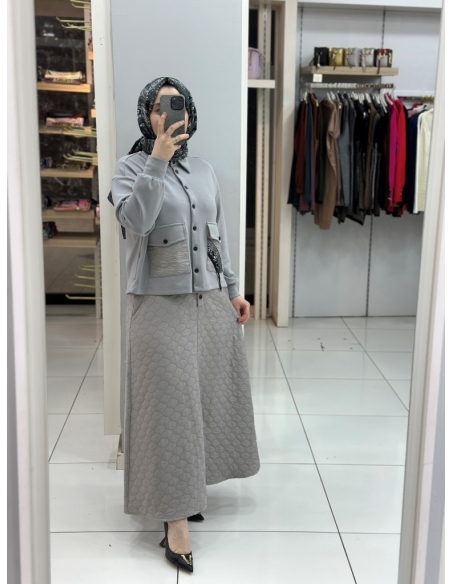 Levidor Kapitoneli Oysho Takım 100588 gri