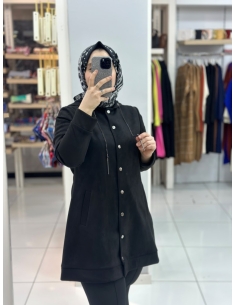 Elif Ergün Süet Kap 3113 siyah