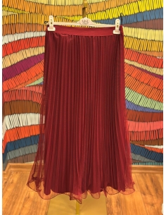 Tütülü Misinalı Etek  2332 BORDO