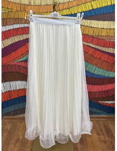 Tütülü Misinalı Etek  2332 EKRU