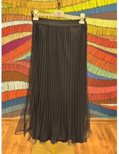 Tütülü Misinalı Etek  2332 SİYAH