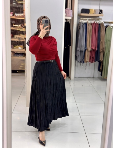 Kraş Etek Takım siyah-bordo