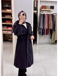 LEVİDOR KAPAKLI TRENÇKOT 530054 LACİVERT