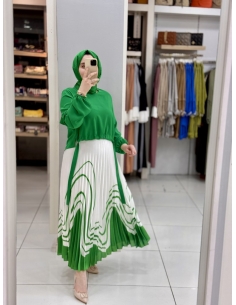 N Prive Plise Takım18031 YEŞİL