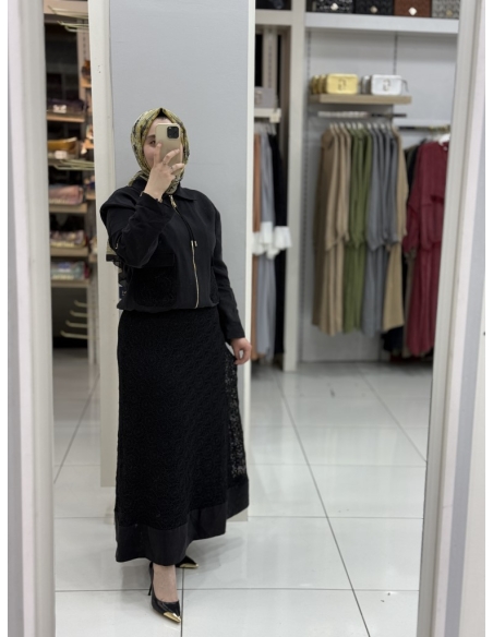 Levidor Dantelli İkili Takım 131017 siyah