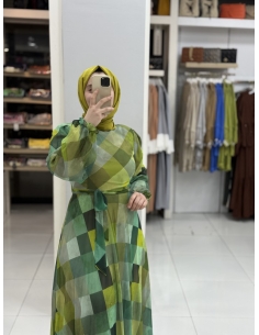 Levidor Kampanyalı Elbise yeşil 2