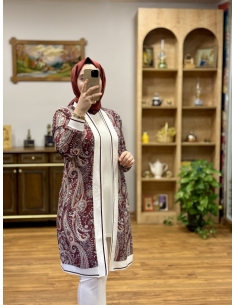 Levidor 2li Kimono Takım 260031 bordo 2