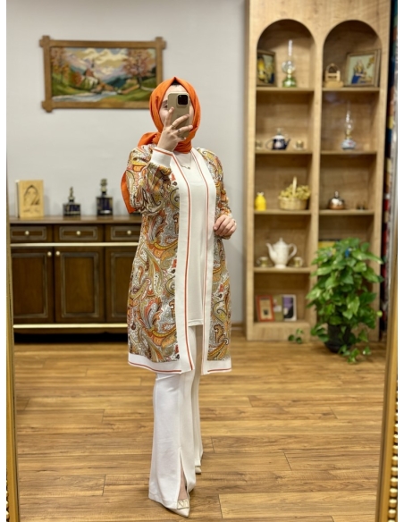 Levidor 2li Kimono Takım 260031 turuncu