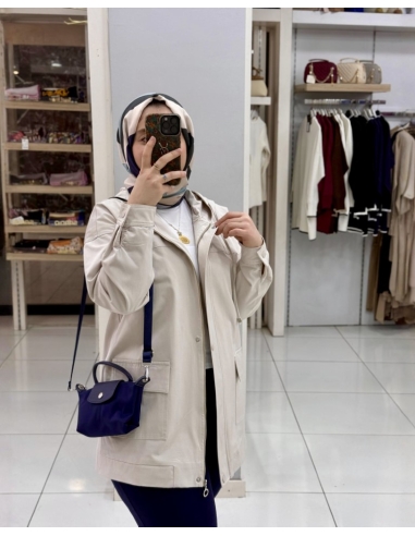 N PRİVE KARGO CEP TRENÇ N14258  BEJ