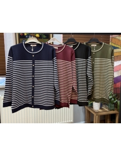 N PRİVE F17007 ÖNÜ DÜĞME DET TRİKO BLUZ