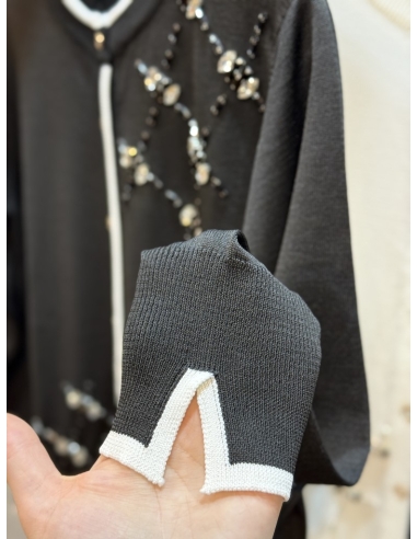 N PRİVE F17029 AKSESUAR DET KISA HIRKA