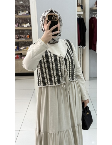 LEVİDOR YELEKLİ ELBİSE 330295