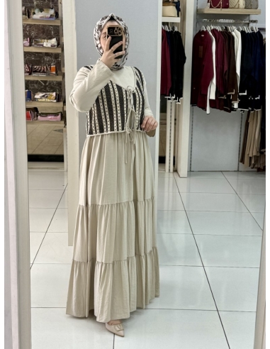 LEVİDOR YELEKLİ ELBİSE 330295