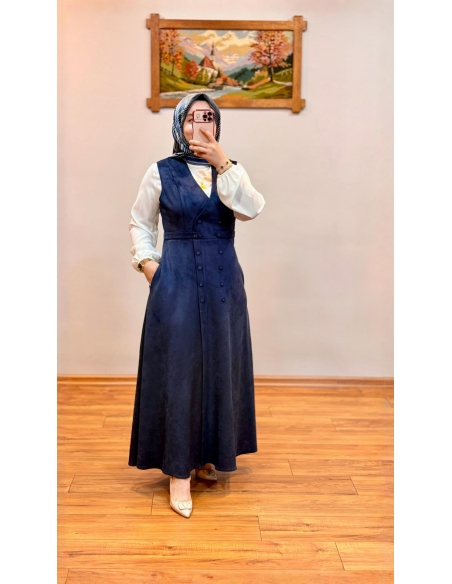 ALVİNA SÜET JİLE ELBİSE 45947 LACİ