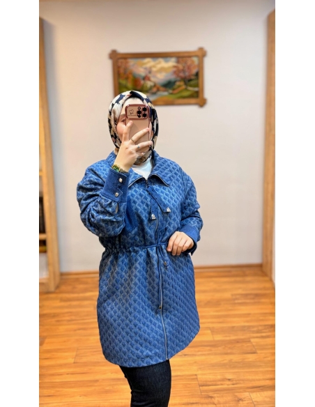 N PRİVE TRENÇ 14268 MAVİ