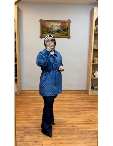 N PRİVE TRENÇ 14268 MAVİ