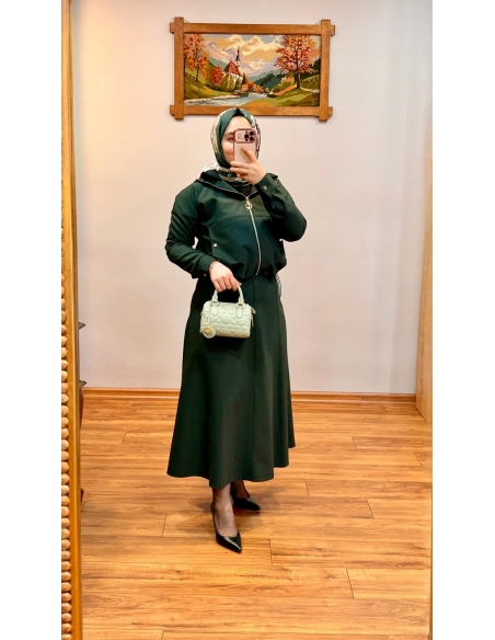 N PRİVE F14250 RİBANA DET TAKIM PETROL YEŞİL