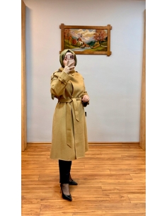 KAYRA %50 HAKİKİ YÜN PREMİUM KAŞE KABAN 17038 CAMEL