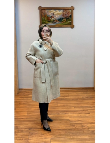 KAYRA %62 HAKİKİ YÜN PREMİUM KAŞE KABAN 17032E TAŞ