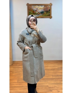 KAYRA %62 HAKİKİ YÜN PREMİUM KAŞE KABAN 17032E VİZON 2