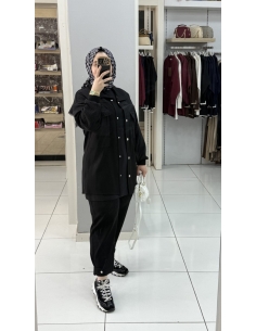 N PRİVE F19469 ÖRME TAKIM SİYAH