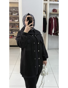 N PRİVE F19469 ÖRME TAKIM SİYAH 2