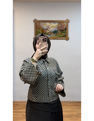 N PRİVE F14265 ÇITÇIT DET CEKET KAHVE