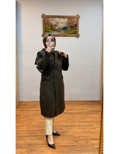 KAYRA YÜN İÇERİKLİ PREMİUM KABAN 17040 KAHVE