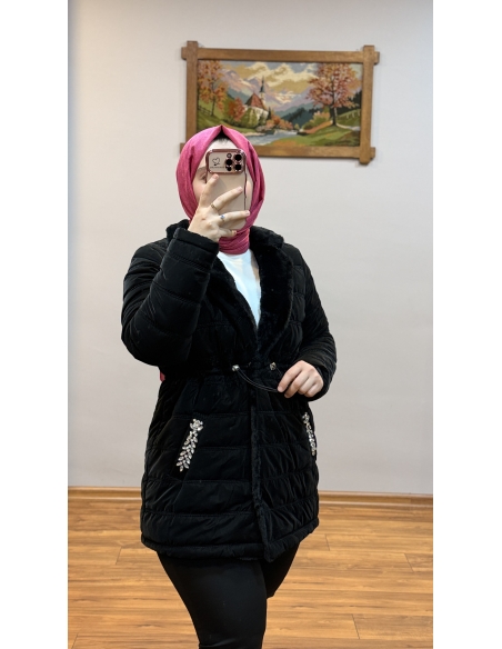 N PRİVE ŞİŞME MONT N14145 SİYAH