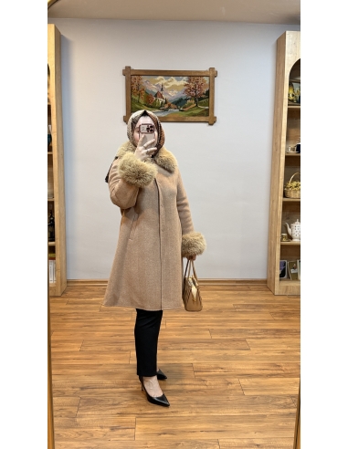 KAYRA KÜRKLÜ KAŞE KABAN 17026B CAMEL