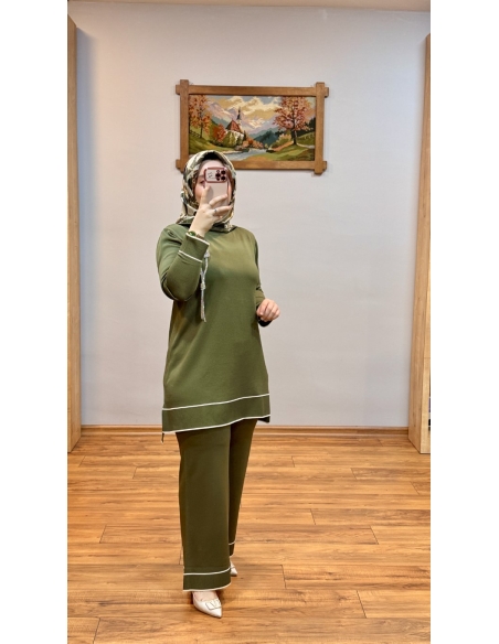 N PRİVE SOĞUK İPLİK TAKIM F17026 YEŞİL