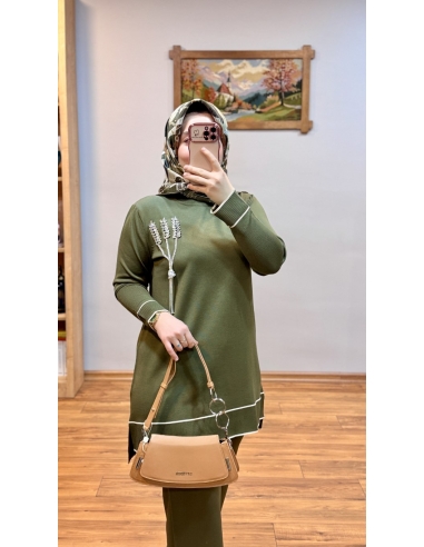 N PRİVE SOĞUK İPLİK TAKIM F17026 YEŞİL