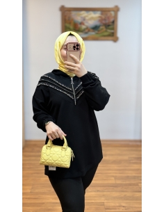 KAYRA TAŞLI SWEAT 31011 SİYAH 2