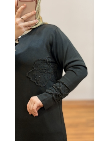 N PRİVE SOĞUK İPLİK HIRKA F17018 SİYAH