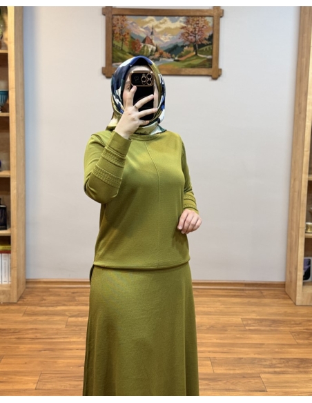 ALVİNA SOĞUK İPLİK TAKIM 45862 YEŞİL