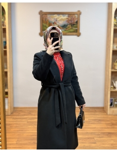 N PRİVE KAŞMİR KAŞE KABAN SİYAH 2