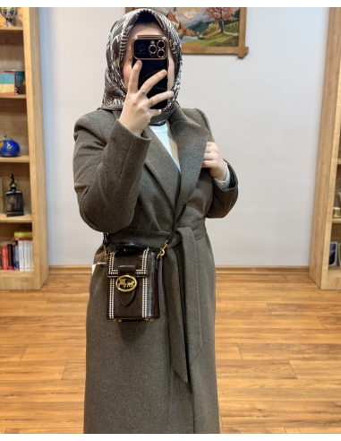 N PRİVE KAŞMİR KAŞE KABAN KAHVE