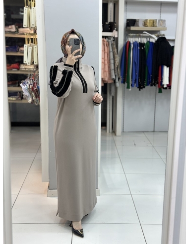 Levidor Oysho Kürklü Elbise 330255 vizon