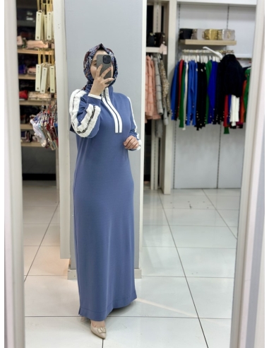 Levidor Oysho Kürklü Elbise 330255 indigo