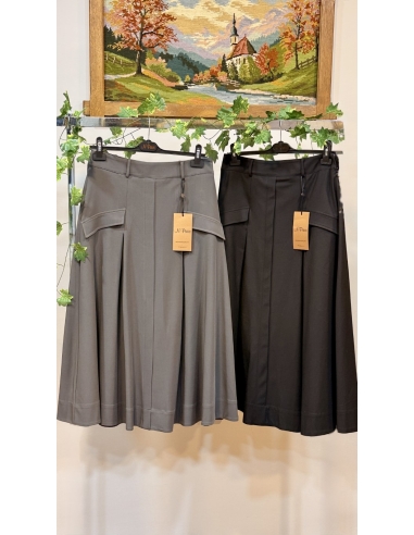 N PRİVE CEP DETAYLI PİLELİ ETEK F18085