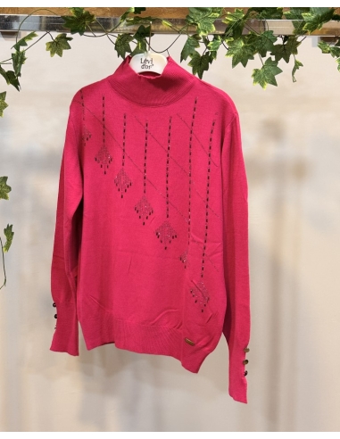 N PRİVE F17014 YARIM BALIKÇI TRİKO BLUZ FUŞYA