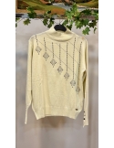 N PRİVE F17014 YARIM BALIKÇI TRİKO BLUZ KREM