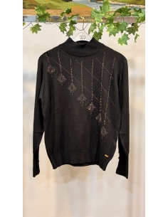 N PRİVE F17014 YARIM BALIKÇI TRİKO BLUZ SİYAH